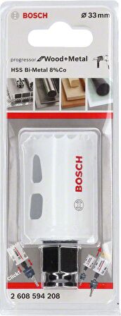 Metal ve Ahşap 33 mm Hss Bi-Metal %8 Kobaltlı Delik Testeresi BOSCH 2608594208